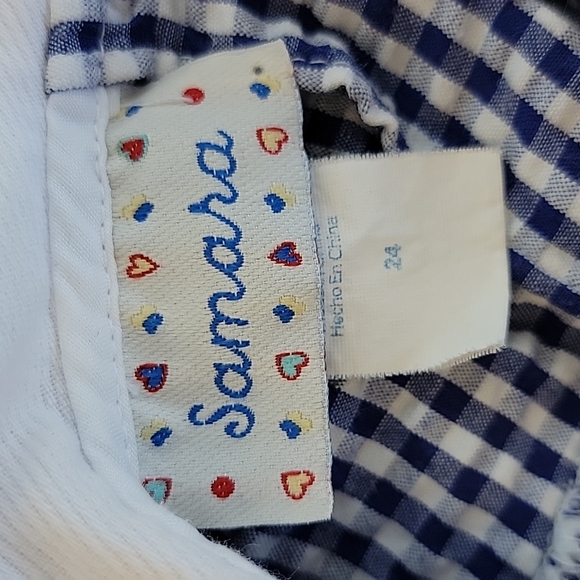 Vintage Samara Seersucker 3 PC Baby Set 24 Months - Picture 8 of 10